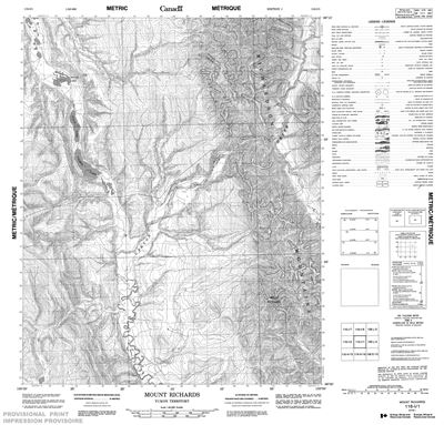 116I01 - MOUNT RICHARDS - Topographic Map