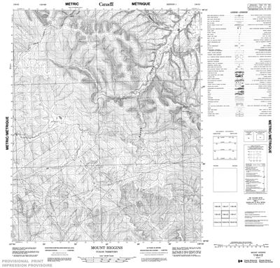 116I02 - MOUNT HIGGINS - Topographic Map