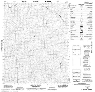 116I05 - GREAVES CREEK - Topographic Map