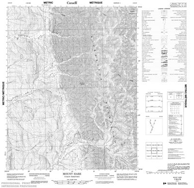 116I09 - MOUNT HARE - Topographic Map