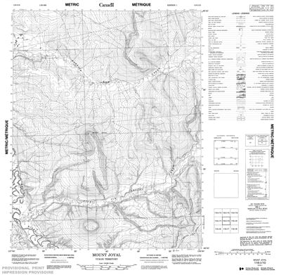 116I10 - MOUNT JOYAL - Topographic Map