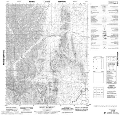 116J03 - MOUNT DEWDNEY - Topographic Map