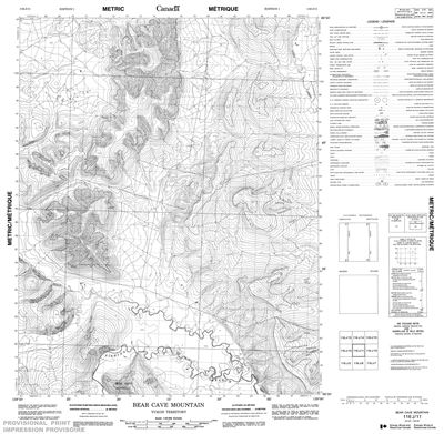 116J11 - BEAR CAVE MOUNTAIN - Topographic Map