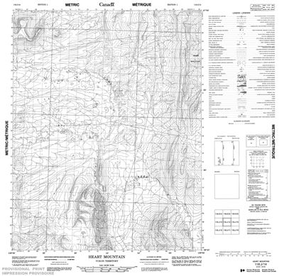 116J14 - HEART MOUNTAIN - Topographic Map