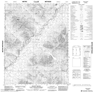 116K10 - MOUNT ROVER - Topographic Map