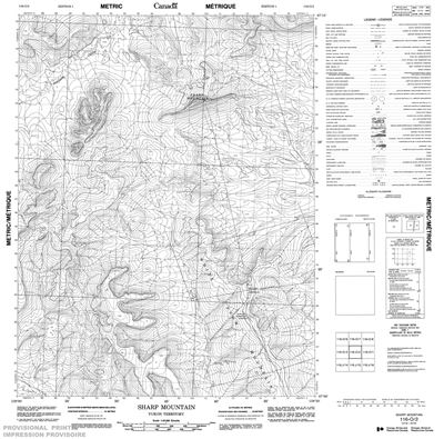 116O02 - SHARP MOUNTAIN - Topographic Map