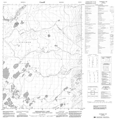 116O15 - CHUNGKUCH LAKE - Topographic Map