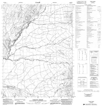 116P13 - TAKIAH CREEK - Topographic Map