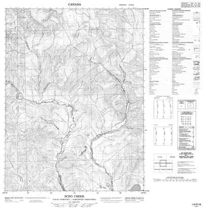 116P16 - SCHO CREEK - Topographic Map
