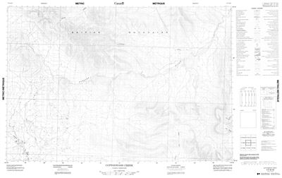 117A12 - COTTONWOOD CREEK - Topographic Map