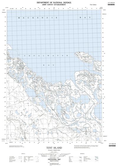 117A16W - TENT ISLAND - Topographic Map