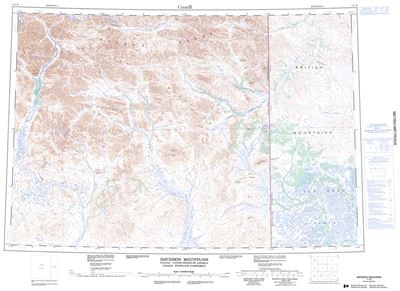 117B - DAVIDSON MOUNTAINS - Topographic Map