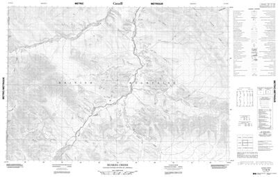 117B16 - MUSKEG CREEK - Topographic Map