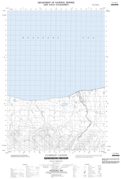 117C09E - CLARENCE LAGOON - Topographic Map