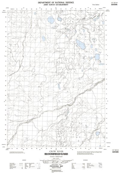 117D03W - CROW RIVER - Topographic Map