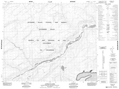 120C05 - CAROLYN LAKE - Topographic Map