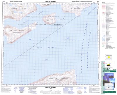 120C09 - BELLOT ISLAND - Topographic Map