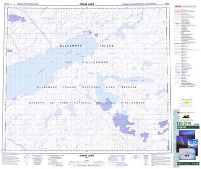 120C14 - CRAIG LAKE - Topographic Map