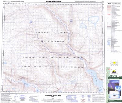 120C16 - HOGBACK MOUNTAIN - Topographic Map