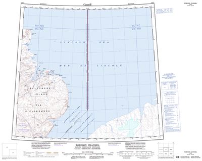 120E - ROBESON CHANNEL - Topographic Map