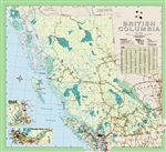 British Columbia Regional Wall Map. Shows all current roads, highways and parks in BC. A city index allows for easy referencing of any BC community. This comprehensive map is printed on a heavy matte stock with easy to read text.