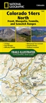 1302 Colorado 14ers North National Geographic Trails Illustrated