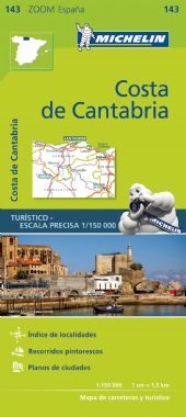 Costa de Cantabrique Travel & Touring map is the ideal travel companion to fully explore this Spanish destination, thanks to its easy-to-use format and its scale of 1:150,000. This map is detailed, specially adapted for very touristy areas or with a high