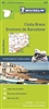 Barcelona Costa Brava Spain Regional Travel map. This zoom map is the ideal travel companion to fully explore this tourist destination thanks to its easy-to-use format and its scale of 1:150,000. In addition to Michelin's clear and accurate mapping, this