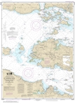 NOAA Chart 14774. Nautical Chart of Round Island NY and Gananoque to Wolfe Island ONT. NOAA charts portray water depths, coastlines, dangers, aids to navigation, landmarks, bottom characteristics and other features, as well as regulatory, tide, and other