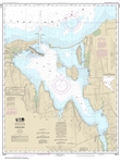 NOAA Chart 14814. Nautical Chart of Sodus Bay on Lake Ontario. NOAA charts portray water depths, coastlines, dangers, aids to navigation, landmarks, bottom characteristics and other features, as well as regulatory, tide, and other information. They contai