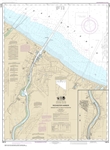 NOAA Chart 14815. Nautical Chart of Rochester Harbor, including Genessee River to head of navigation on Lake Ontario. NOAA charts portray water depths, coastlines, dangers, aids to navigation, landmarks, bottom characteristics and other features, as well