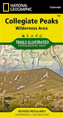 148 Collegiate Peaks Wilderness Area National Geographic Trails Illustrated