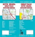 Great Falls Montana street map. Detailed street map of the Great Falls, Butte and Helena areas.