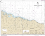 NOAA Chart 16004. Nautical Chart of Point Barrow to Herschel Island. NOAA charts portray water depths, coastlines, dangers, aids to navigation, landmarks, bottom characteristics and other features, as well as regulatory, tide, and other information. They