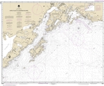 NOAA Chart 16013. Nautical Chart of Cape St. Elias to Shumagin Islands - Semidi Islands. NOAA charts portray water depths, coastlines, dangers, aids to navigation, landmarks, bottom characteristics and other features, as well as regulatory, tide, and othe