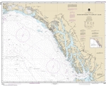 NOAA Chart 16016. Nautical Chart of Dixon Entrance to Cape St. Elias. NOAA charts portray water depths, coastlines, dangers, aids to navigation, landmarks, bottom characteristics and other features, as well as regulatory, tide, and other information. They