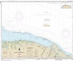 NOAA Chart 16045. Nautical Chart of Bullen Point to Brownlow Point. NOAA charts portray water depths, coastlines, dangers, aids to navigation, landmarks, bottom characteristics and other features, as well as regulatory, tide, and other information. They c