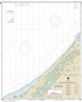 NOAA Chart 16086. Nautical Chart of Nakotlek Point to Wainwright Inlet. NOAA charts portray water depths, coastlines, dangers, aids to navigation, landmarks, bottom characteristics and other features, as well as regulatory, tide, and other information. Th