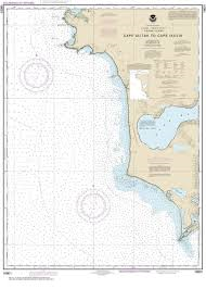 NOAA Chart 16601. Nautical Chart of Cape Alitak to Cape lkolik. NOAA charts portray water depths, coastlines, dangers, aids to navigation, landmarks, bottom characteristics and other features, as well as regulatory, tide, and other information. They conta