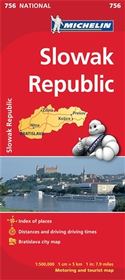 756 Slovak Republic Michelin Map