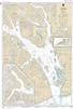 NOAA Chart 17318. Nautical Chart of Glacier Bay - Bartlett Cove - Alaska. NOAA charts portray water depths, coastlines, dangers, aids to navigation, landmarks, bottom characteristics and other features, as well as regulatory, tide, and other information.