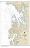 NOAA Chart 17376. Nautical Chart of Tebenkof Bay and Port Malmesbury - Alaska. NOAA charts portray water depths, coastlines, dangers, aids to navigation, landmarks, bottom characteristics and other features, as well as regulatory, tide, and other informat
