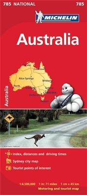 Australia Travel & Road map by Michelin. Updated regularly, MICHELIN National Map Australia will give you an overall picture of your journey thanks to its clear and accurate mapping scale 1:4,500,000. Our map will help you easily plan your safe and enjoya