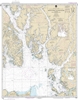 NOAA Chart 17420. Nautical Chart of Hecate Strait to Etolin Island, including Behm and Portland Canals - Alaska. NOAA charts portray water depths, coastlines, dangers, aids to navigation, landmarks, bottom characteristics and other features, as well as re