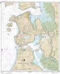 NOAA Nautical Chart 18427. Anacortes to Skagit Bay. NOAA maps portray water depths, coastlines, dangers, aids to navigation, landmarks, bottom characteristics and other features, as well as regulatory, tide, and other information. They contain all critica