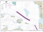 NOAA Chart 18431. Nautical Chart of Rosario Strait to Cherry Point. NOAA charts portray water depths, coastlines, dangers, aids to navigation, landmarks, bottom characteristics and other features, as well as regulatory, tide, and other information. They c