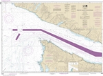 NOAA Chart 18460. Strait of Juan De Fuca Entrance Nautical Chart. NOAA charts portray water depths, coastlines, dangers, aids to navigation, landmarks, bottom characteristics and other features, as well as regulatory, tide, and other information. They con