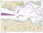 NOAA Nautical Chart 18465. Strait Of Juan De Fuca Eastern Part. NOAA maps portray water depths, coastlines, dangers, aids to navigation, landmarks, bottom characteristics and other features, as well as regulatory, tide, and other information. They contain