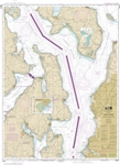 NOAA Nautical Chart 18473. Oak Bay to Shilshole Bay Puget Sound. NOAA maps portray water depths, coastlines, dangers, aids to navigation, landmarks, bottom characteristics and other features, as well as regulatory, tide, and other information. They contai