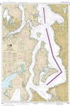 NOAA Nautical Chart 18474. Oak Bay To Shilshole Bay Puget Sound. NOAA maps portray water depths, coastlines, dangers, aids to navigation, landmarks, bottom characteristics and other features, as well as regulatory, tide, and other information. They contai
